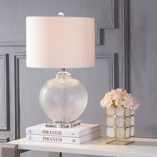 Clear glass table lamp are versatile and timeless pieces that can effortlessly elevate the aesthetic appeal of any room.