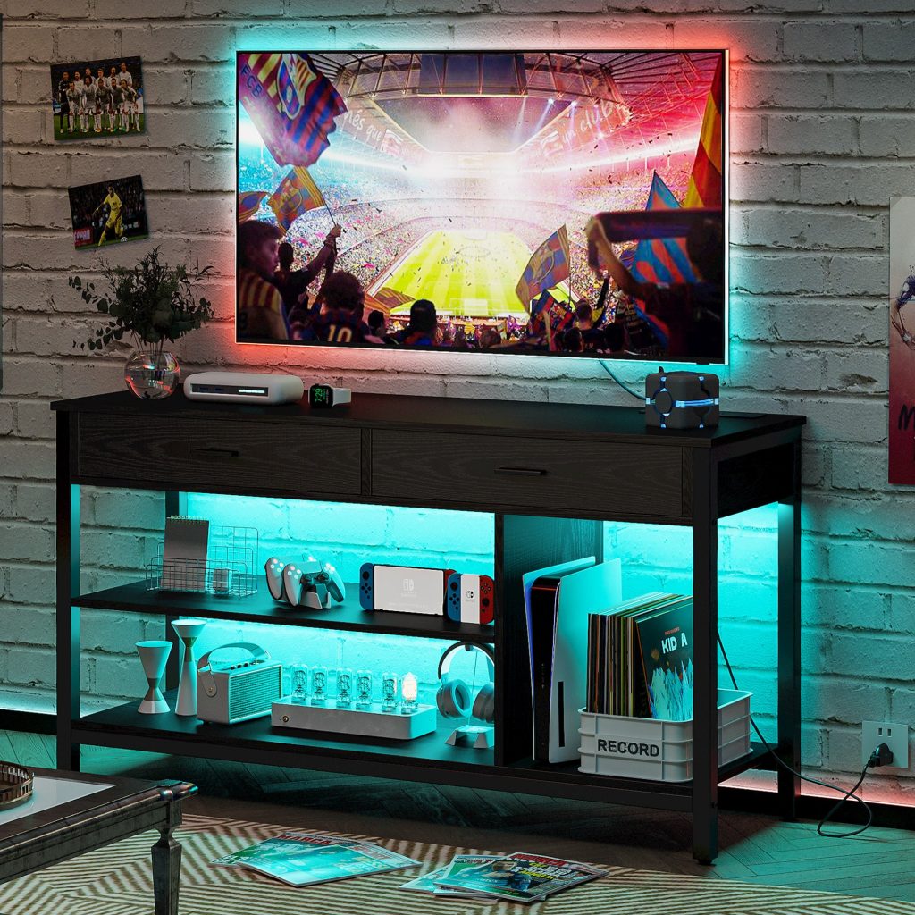 led lights on tv