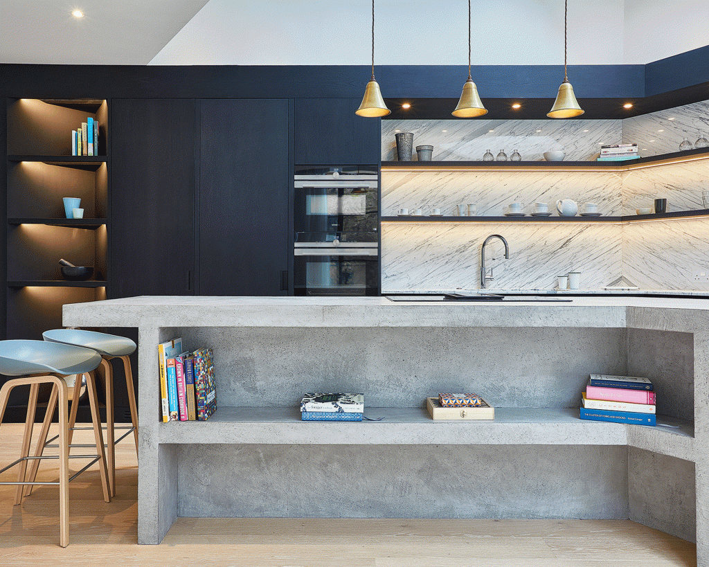 fluorescent lighting in kitchen