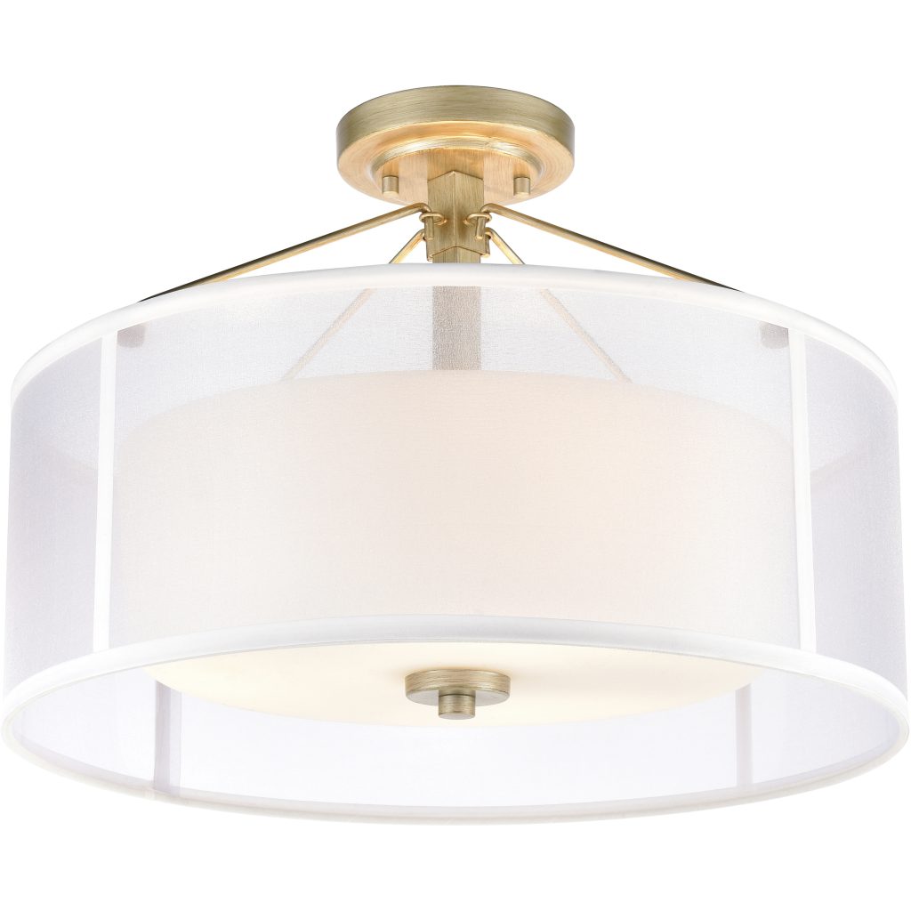 Semi flush mount ceiling light