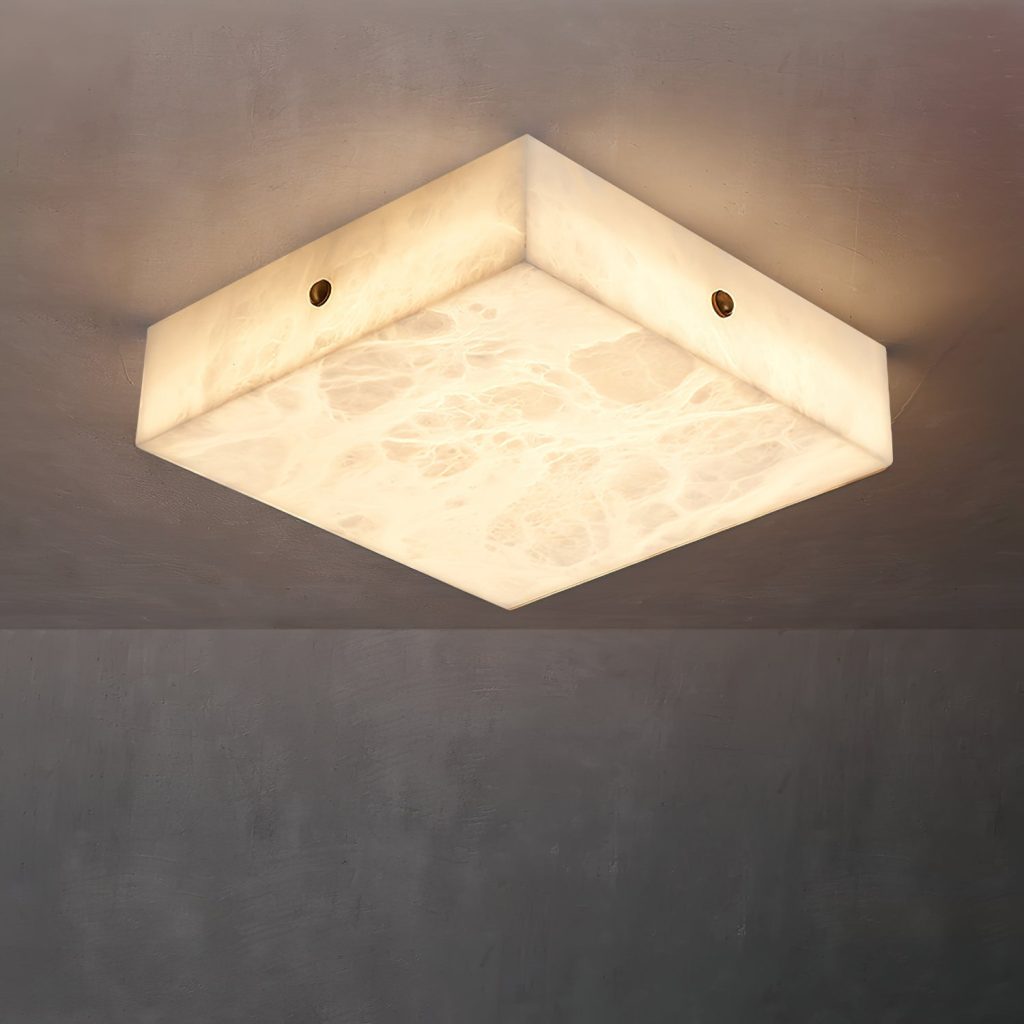 Square flush mount ceiling light