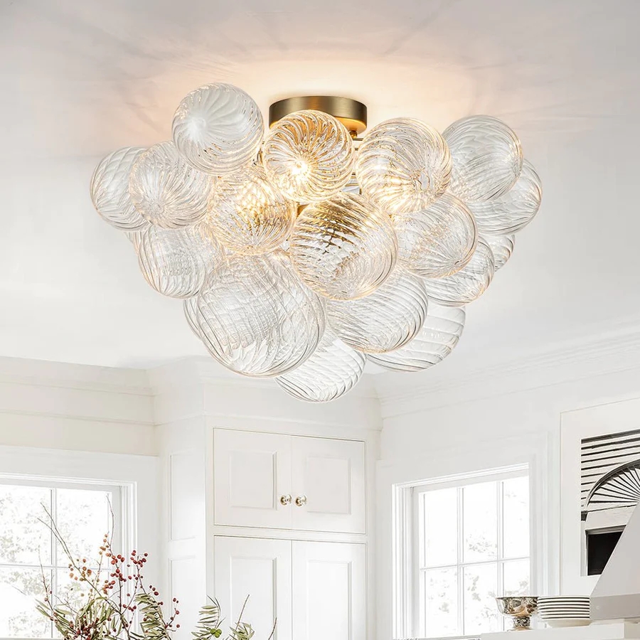 What are the fashionable styles of globe ceiling light?