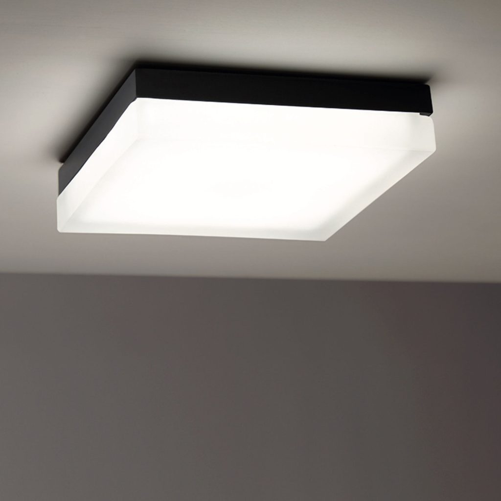 Square flush mount ceiling light