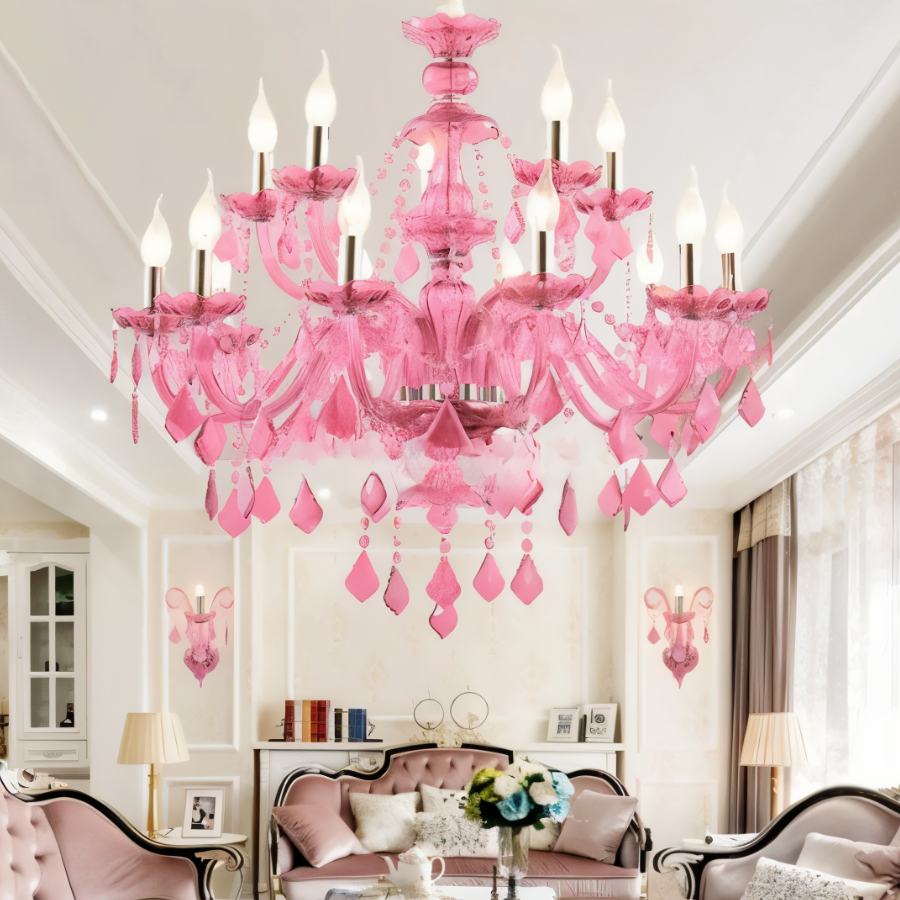 Pink ceiling light