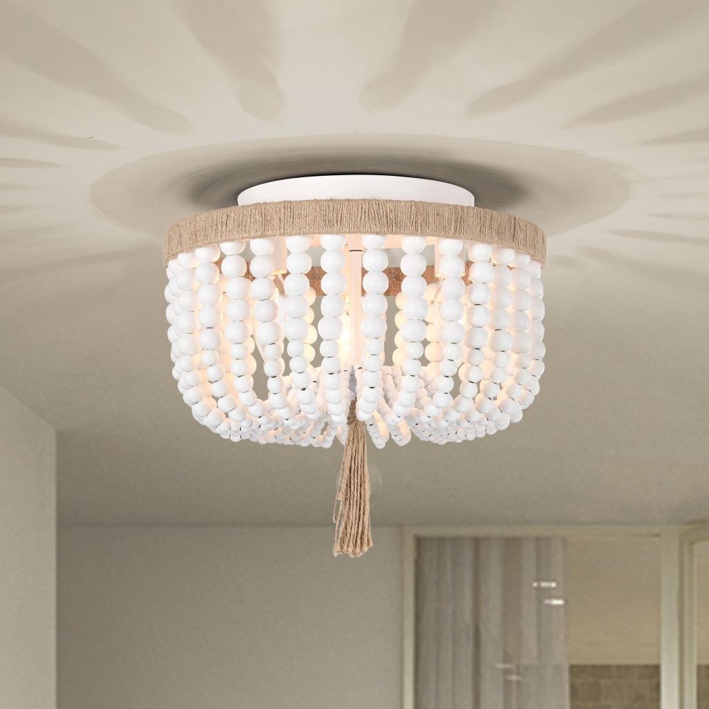 Beaded ceiling light