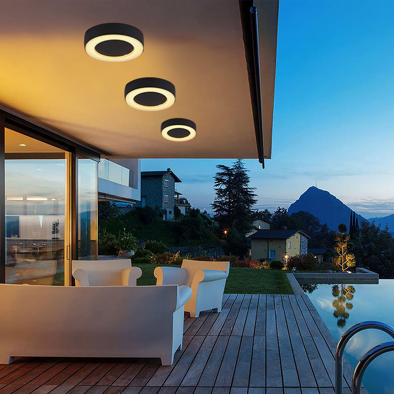 Outdoor light ceiling