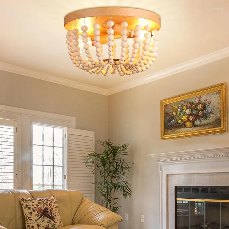 Beaded ceiling light