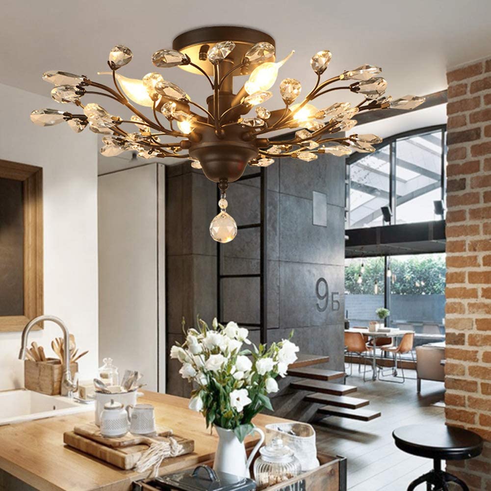 Large flush mount ceiling light