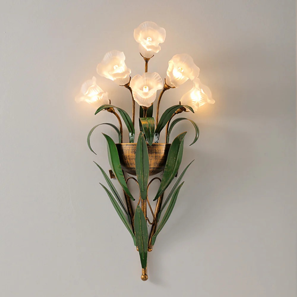 vintage flower light bulb