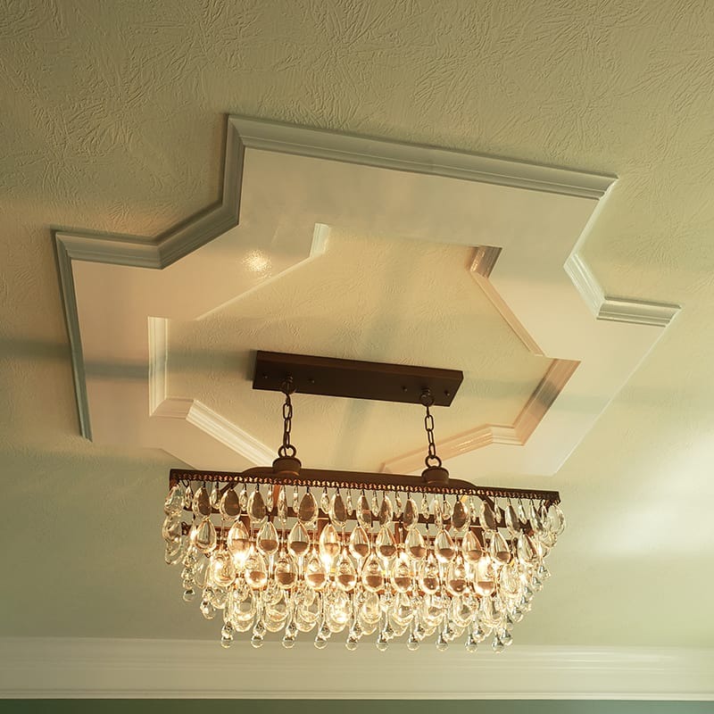 ceiling light medallion