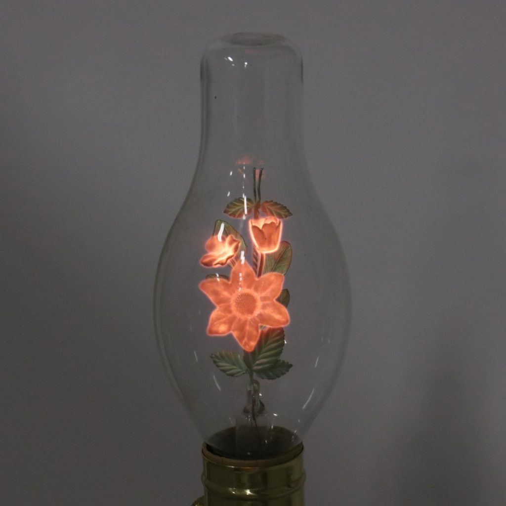 vintage flower light bulb