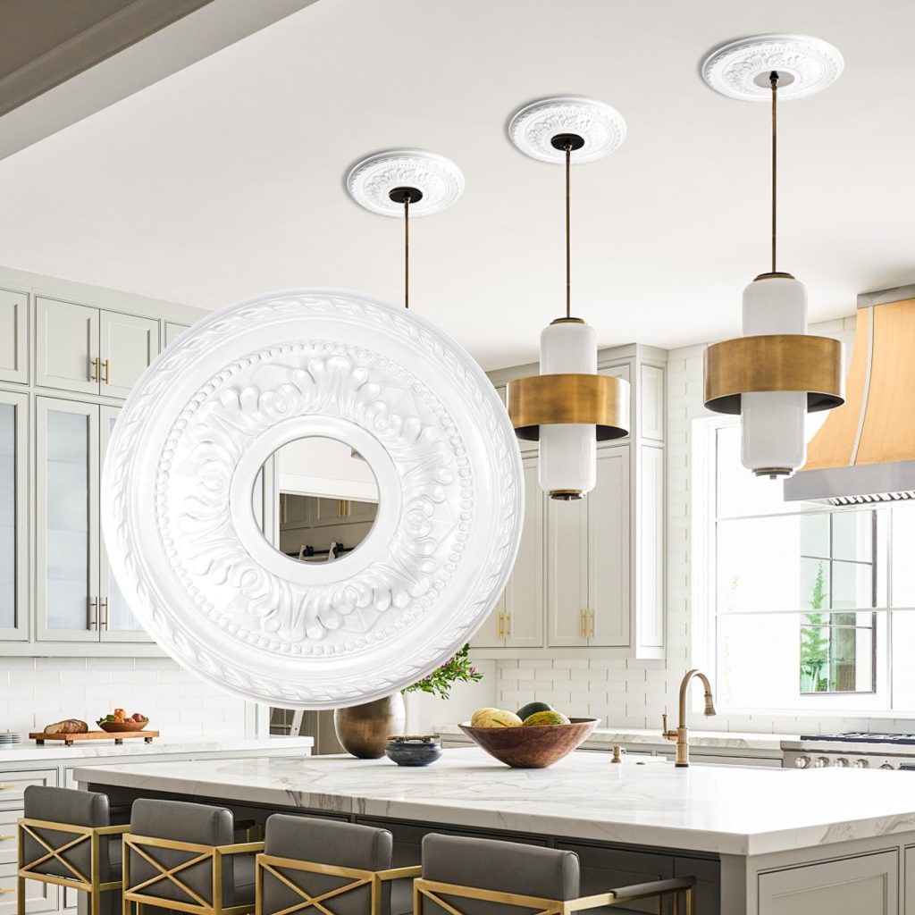 ceiling light medallion