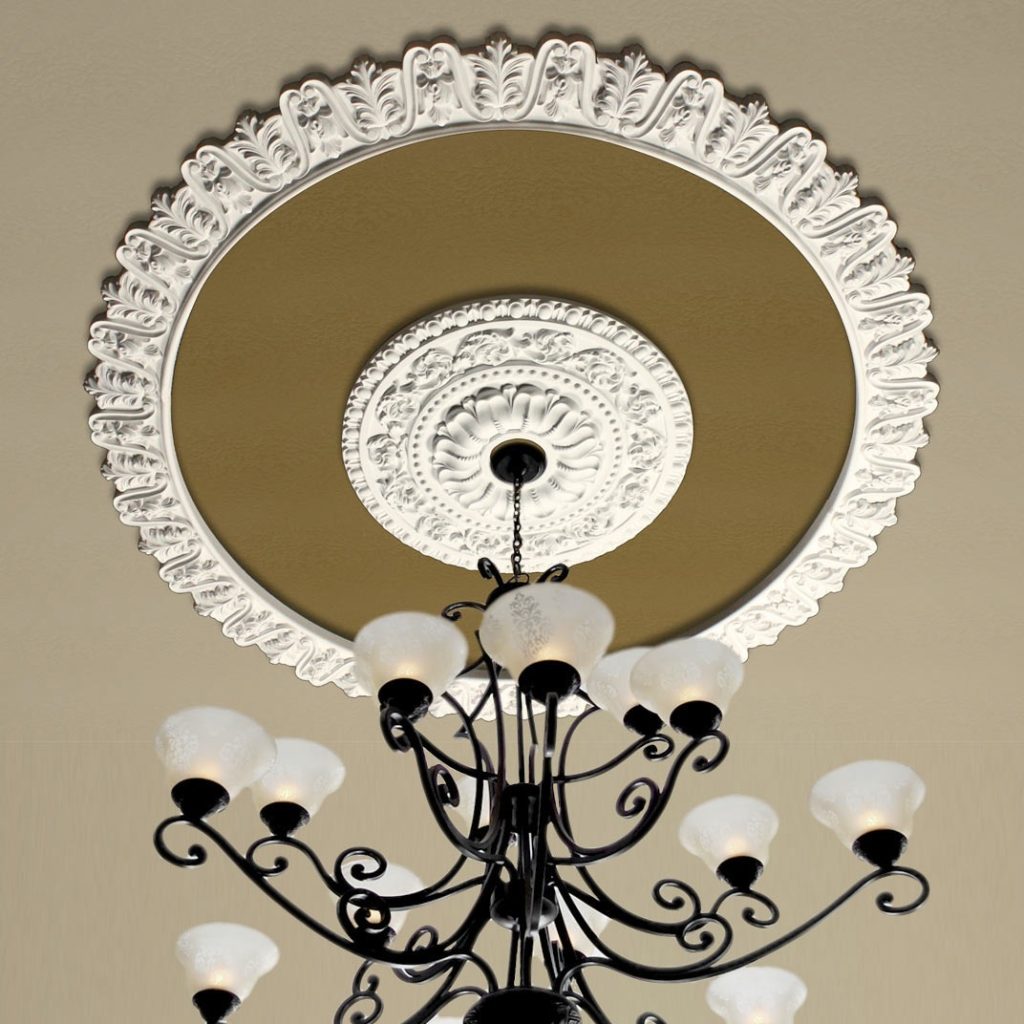 ceiling light medallion