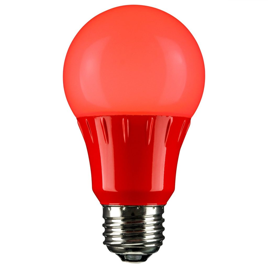 red light bulb