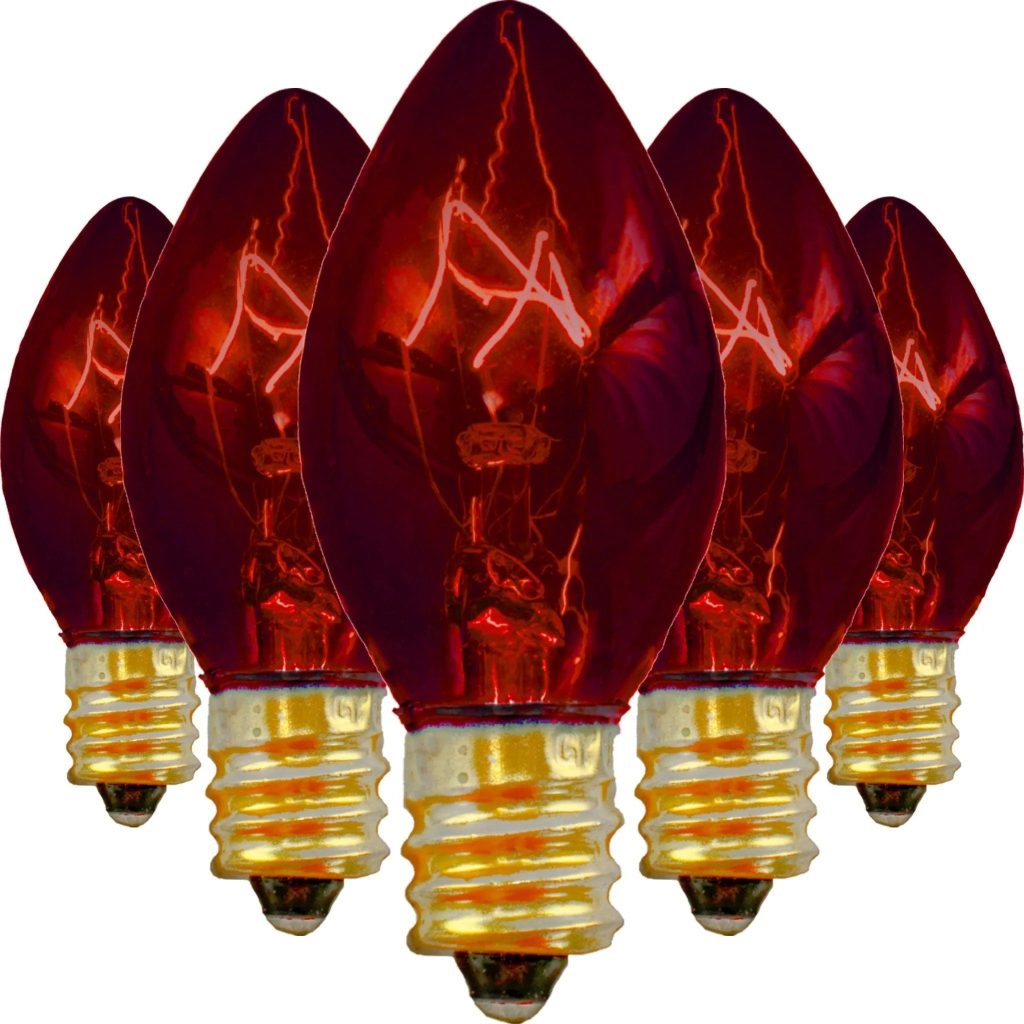 red light bulb